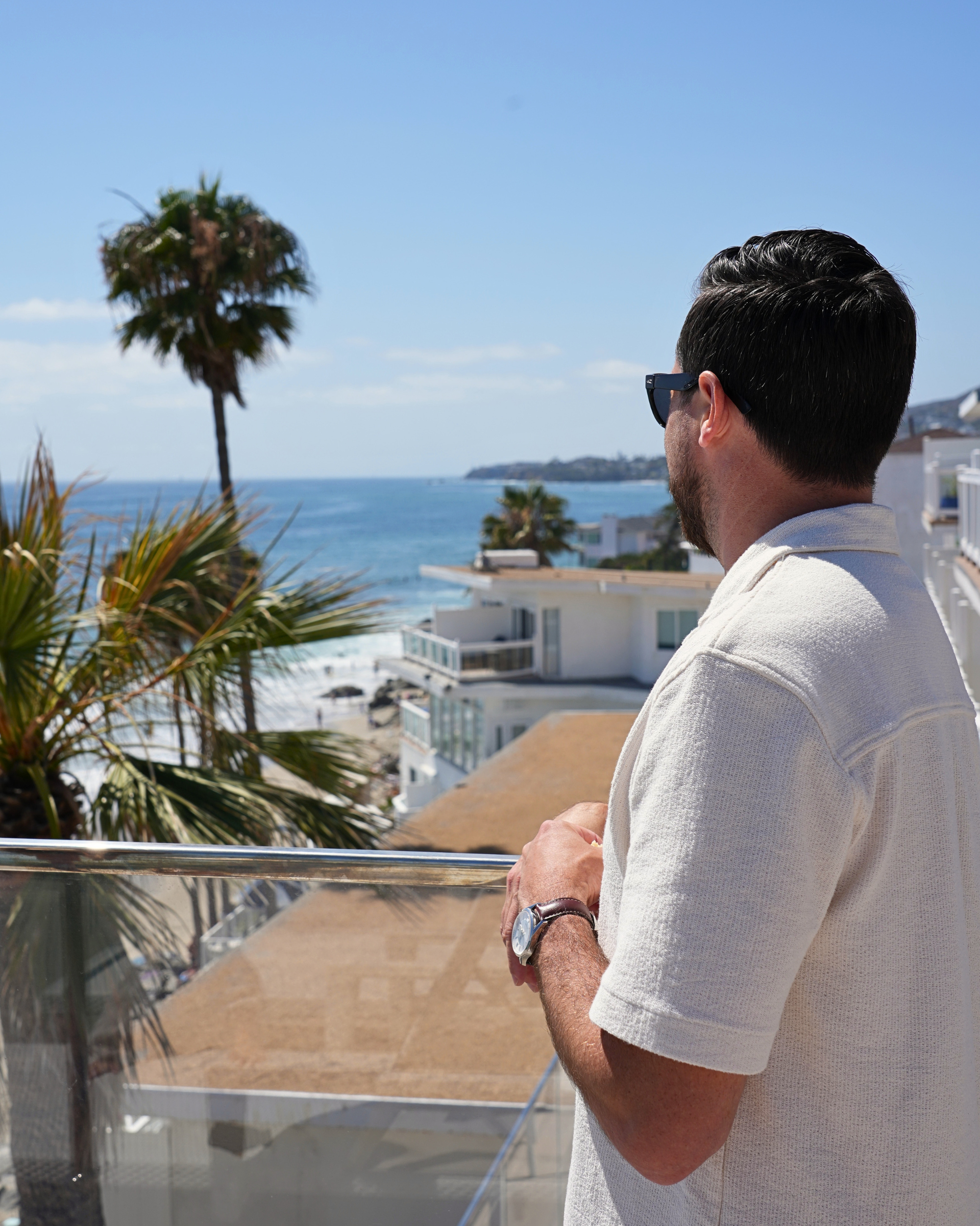 Tyler Raynard overlooking the Southern California coast